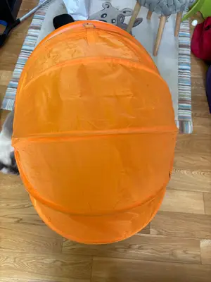 Siège IKEA orange enfant pivotant - Miniature 2