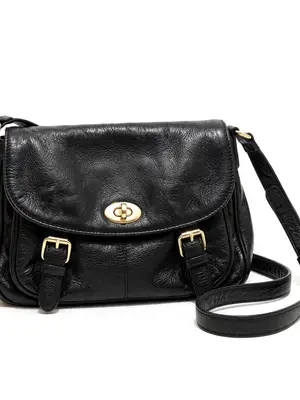 Sac à Main Femme Cuir Noir - Bandoulière 