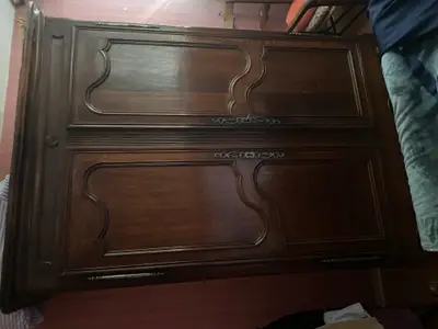 Ensemble chambre : armoire, lit et 2 commodes