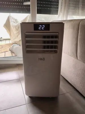 Climatiseur Mobile 9000 BTU, H&B AC-9000W Blanc - Miniature 3