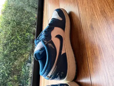 Chaussures Nike bleu et blanches taille 38-39 - Miniature 4