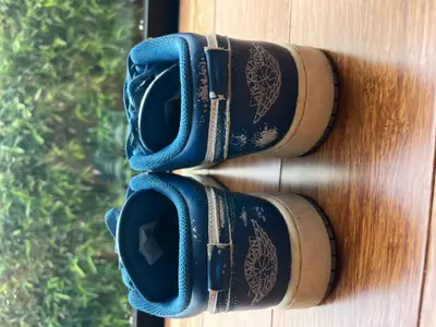 Chaussures Nike bleu et blanches taille 38-39 - Miniature 2