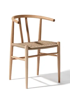 Chaise Scandinave Chêne Massif + Corde Tressée - Comme Neuve - LIVRAISON SEULEMENT