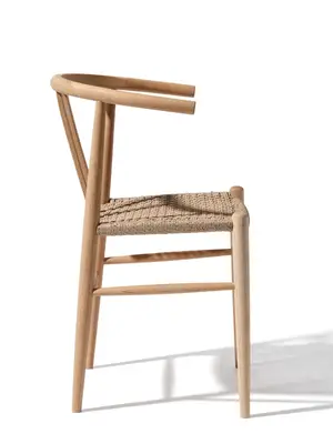 Chaise Scandinave Chêne Massif + Corde Tressée - Comme Neuve - LIVRAISON SEULEMENT - Miniature 3