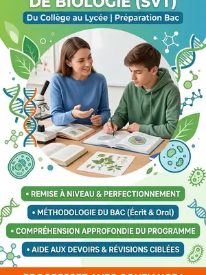 Cours particuliers SVT, Biologie et ST2S - Étudiante M1