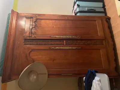 Chambre armoire et lit année 50 vintage 