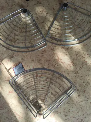 Étagère salle de bain télescopique neuve 3 paniers - Miniature 2