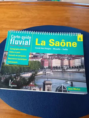 Carte guide fluvial de la Saône