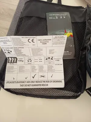 Gilet de sauvetage enfant automatique 150 newton jusqu’à 40 kg - Miniature 3