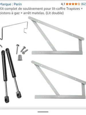 Kit de soulèvement pour lit 2 personnes, jamais utilisé, emballage d'origine