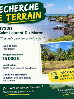Recherche petit terrain pour résidence principale, budget de 15 000 €
