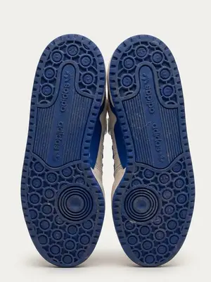 Baskets Adidas Forum blanc et bleu - Miniature 3