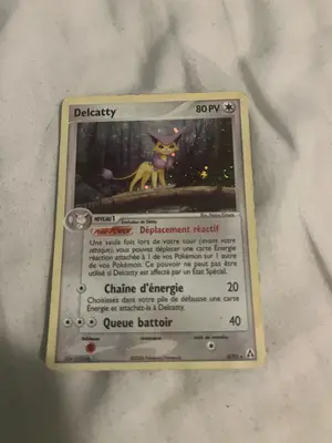 Carte Pokémon Delcatty, remise en main propre