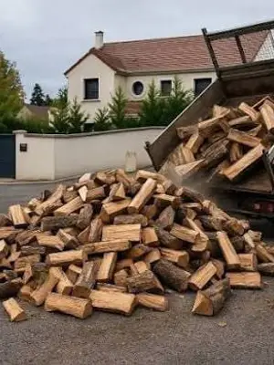 Bois de chauffage sec en chêne, hêtre et frêne, plusieurs longueurs