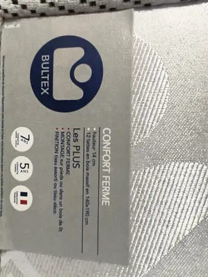 Matelas Bultex avec sommier en très bon état - Miniature 2