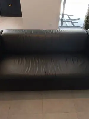 Canapé droit Ikea simili cuir très bon état