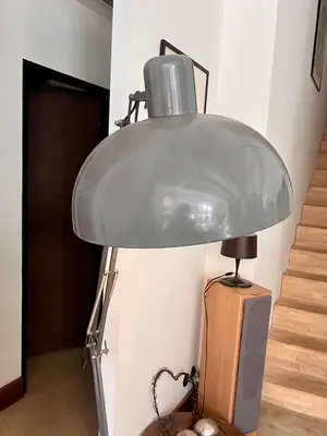 Lampe métal gris XXL type "indus" - Miniature 3