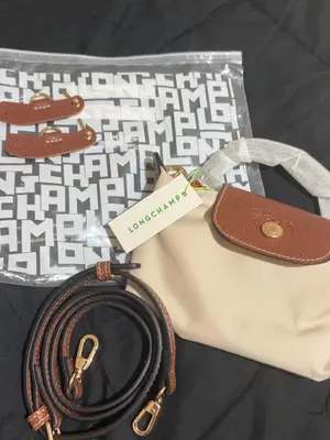 Sac Longchamp mini XS beige, comme neuf et jamais utilisé - Miniature 4