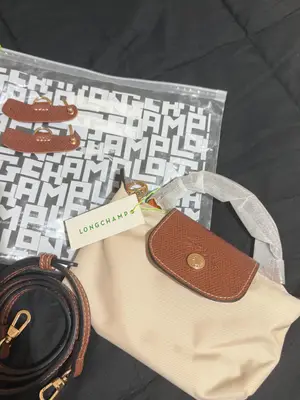 Sac Longchamp mini XS beige, comme neuf et jamais utilisé - Miniature 2