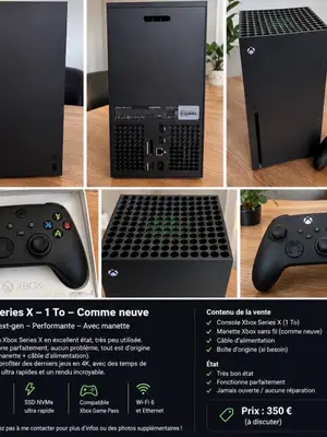 Console Xbox Series X, vendue après le passage à la PlayStation 5 Pro