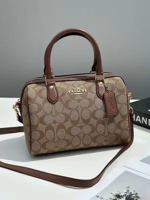 Sac COACH Rowan authentique - Neuf avec accessoires - Miniature 4