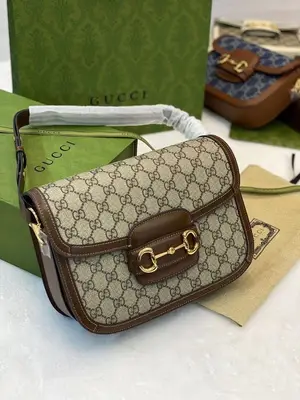 Gucci Horsebit 1955 Small Shoulder Bag Toile GG Supreme