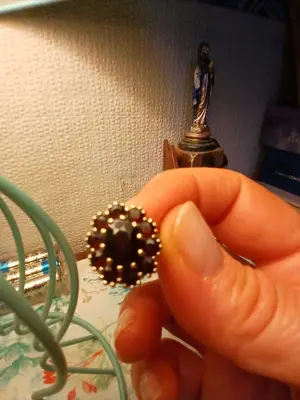 Bague vermeil grenats véritables - Miniature 2