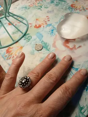 Bague vermeil grenats véritables
