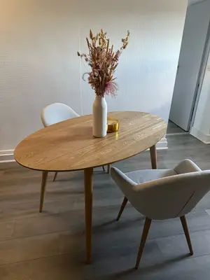 Ensemble table à manger ovale + 2 chaises Maisons du Monde