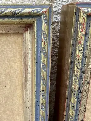 Lot de 4 tableaux floraux vintage Franklin Mint, Rosanne Sanders, 1984 - Miniature 4