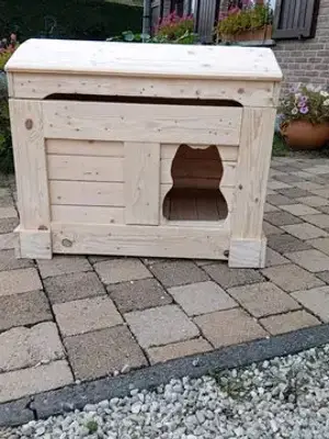 Abri pour chat avec couvercle, petit ou grand format - Miniature 2
