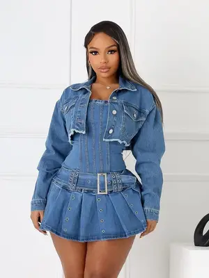 Robe Jean Sexy Neuve - Miniature 2