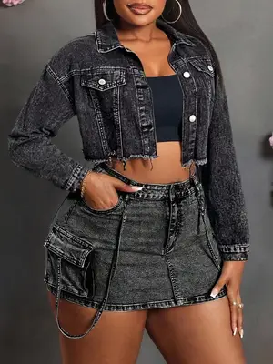Robe Jean Sexy Neuve - Miniature 3