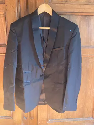 Smoking noir homme taille S, neuf - Miniature 2