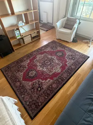 Grand tapis persan authentique motifs floraux - Miniature 2