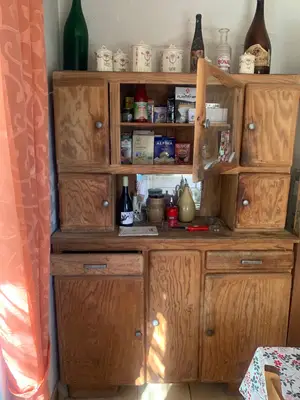 Buffet vaisselier de cuisine ancien