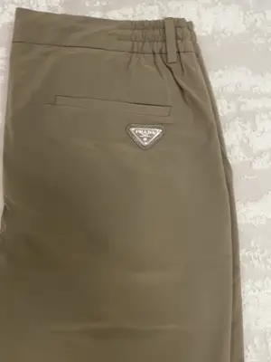 Bas Prada vert kaki taille L en bon état - Miniature 3