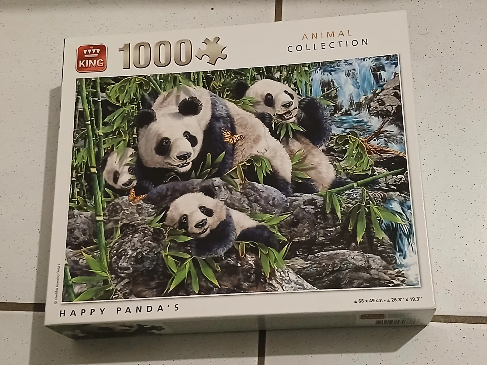 Puzzle panda de 1 000 pièces, complet et en très bon état - Photo 1