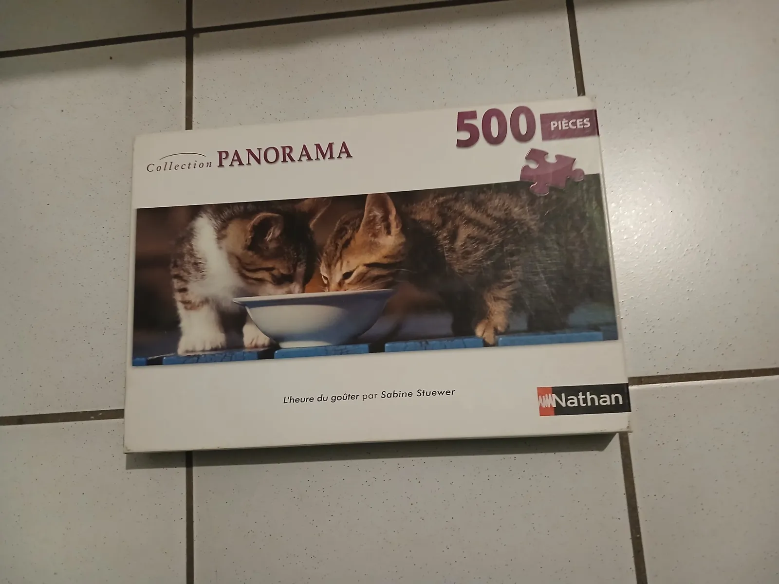 Puzzle représentant un chat, 500 pièces, complet et en très bon état - Photo 1