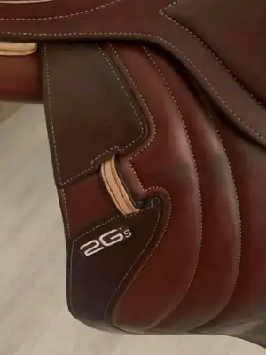 Selles d’équitation en véritable cuir, taille 16 pouces, pour chevaux larges