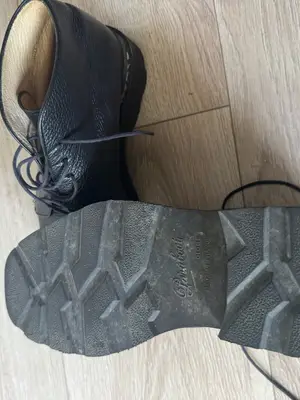 Chaussures de ville Paraboot en cuir véritable, taille 41 homme - Miniature 3