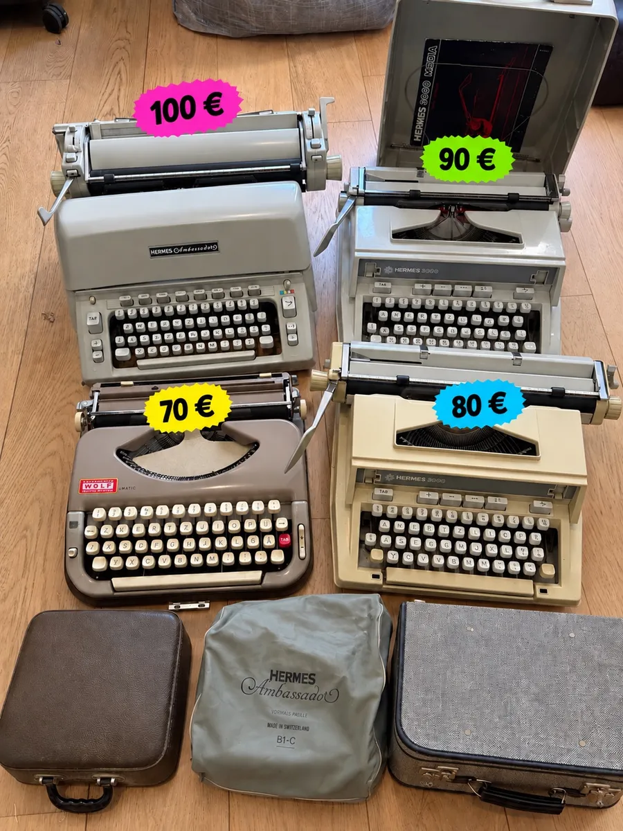 Machines à écrire vintage Hermès & Wolf - Collectionneurs - Photo 1