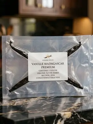 Vanille Bourbon d'Exception Lamba Noir de Madagascar, gousses sous vide - Miniature 2