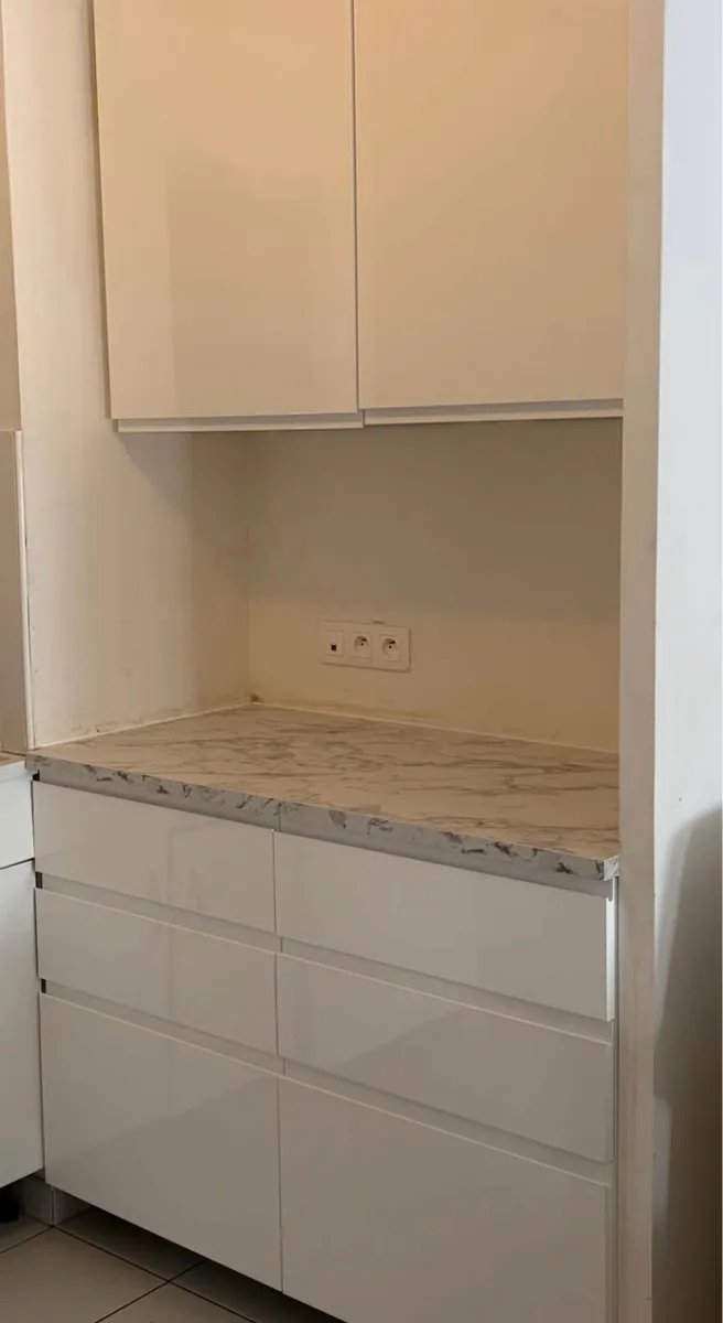 Ensemble de cuisine IKEA METOD / VOXTORP blanc laqué, 6 tiroirs, 120 cm - Photo 1