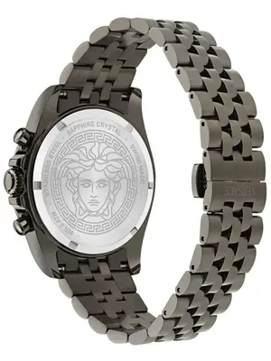 Montre Versace Vertime 43mm Chronographe Bleu Gunmetal - Miniature 3