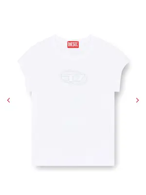 T-Shirt Avec Logo Découpé Brodé - Miniature 4