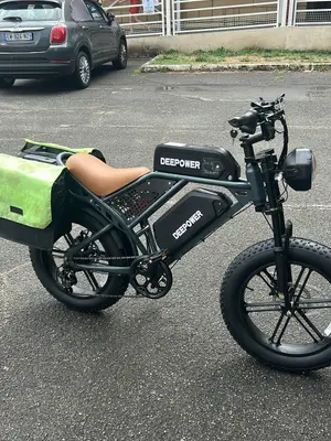 Vélo électrique Deepower QS7 double batterie, 25 km/h, visible sur Lyon