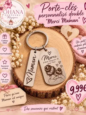 Porte-clés merci