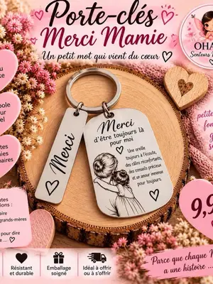 Porte-clés merci - Miniature 2