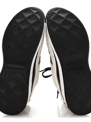 Baskets Chanel Grosgrain CC en suède et cuir de veau, taille EU 38 - Miniature 3
